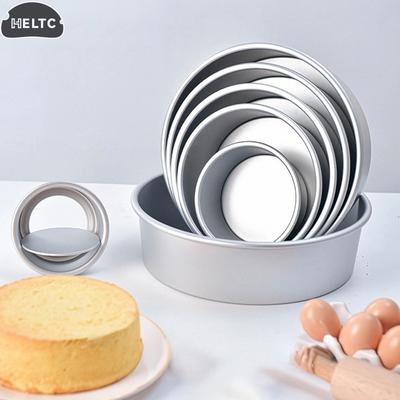 Silver CakeMould Aluminum Alloy Round Pudding Cheesecake Mold CakeMold Baking Mould With Removable Bottom Cake Mold Kitchen Tool