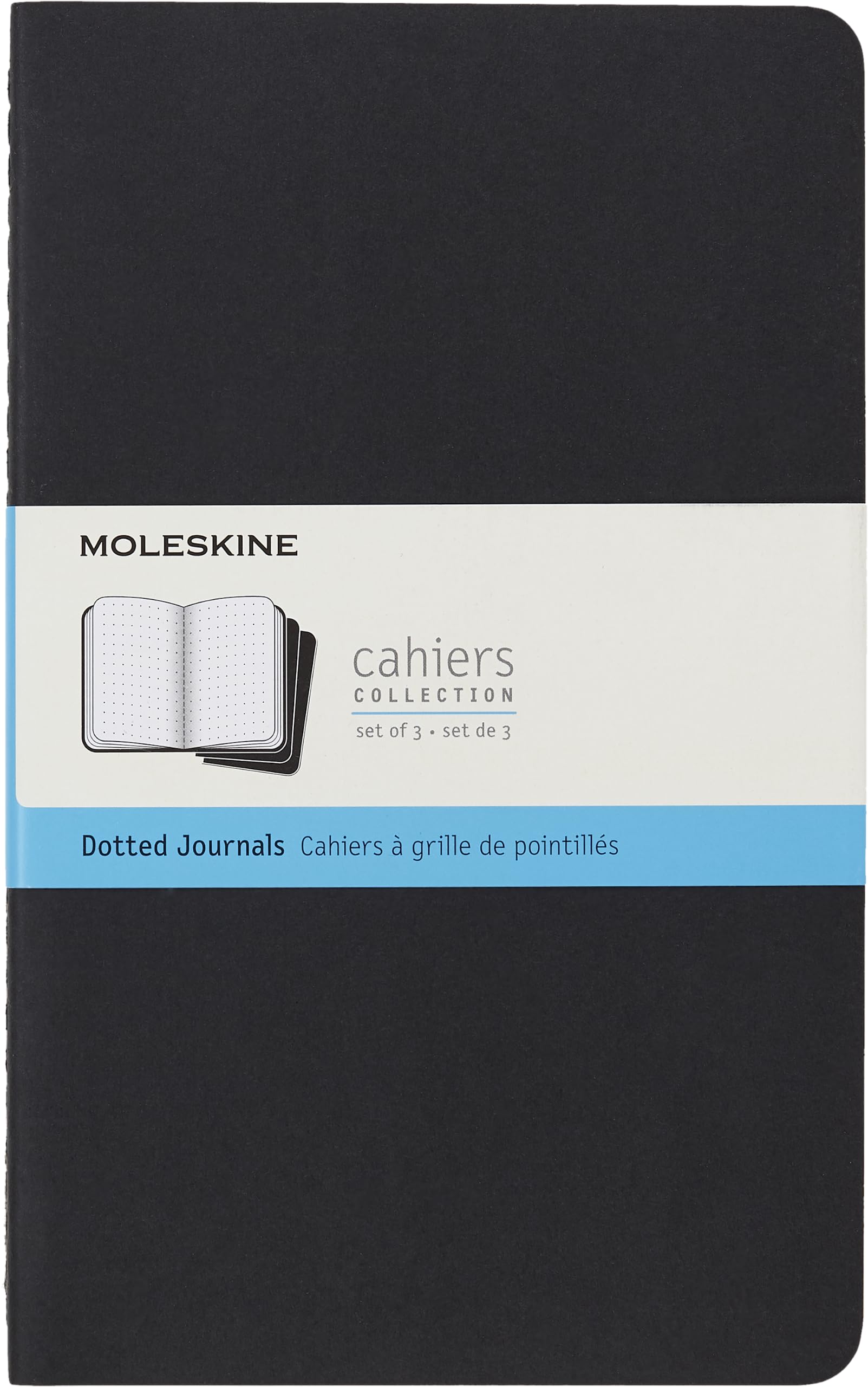 

Moleskine Cahier Journal, Large, Dotted, Black (5 x 8.25) чёрный