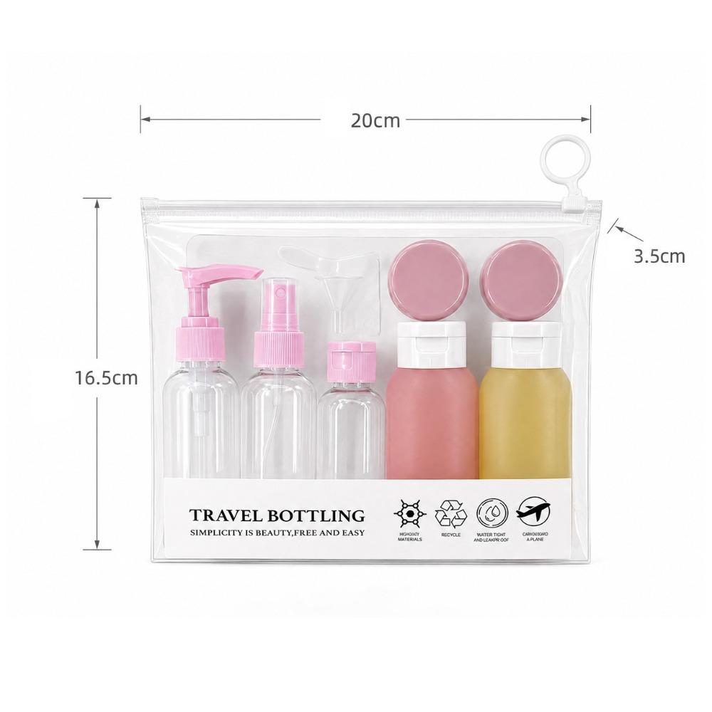 Portable Refillable Bottles Convenient Pump Spray Jars Premium Travel Bottles Set Shampoo