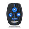 Car Key Fob Case Keychain For Honda Civic 4D Jazz Gr8 Cr-V Srv Frv Fit Csx Chord 7 Accord Emblem Extra Screw Silicone Protection
