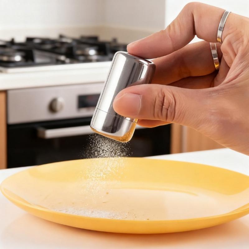 2pcs, Stainless Steel Mini Spice Jars, Portable Outdoor Salt and Pepper Shakers