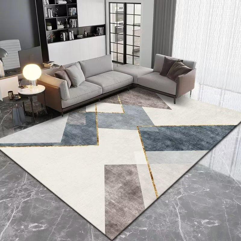 Deluxe Grey Carpet Living Room Decoration Home Bedroom Carpet Lounge Rug Entrance Door Mat Foot Area Rug Large Nordic Style