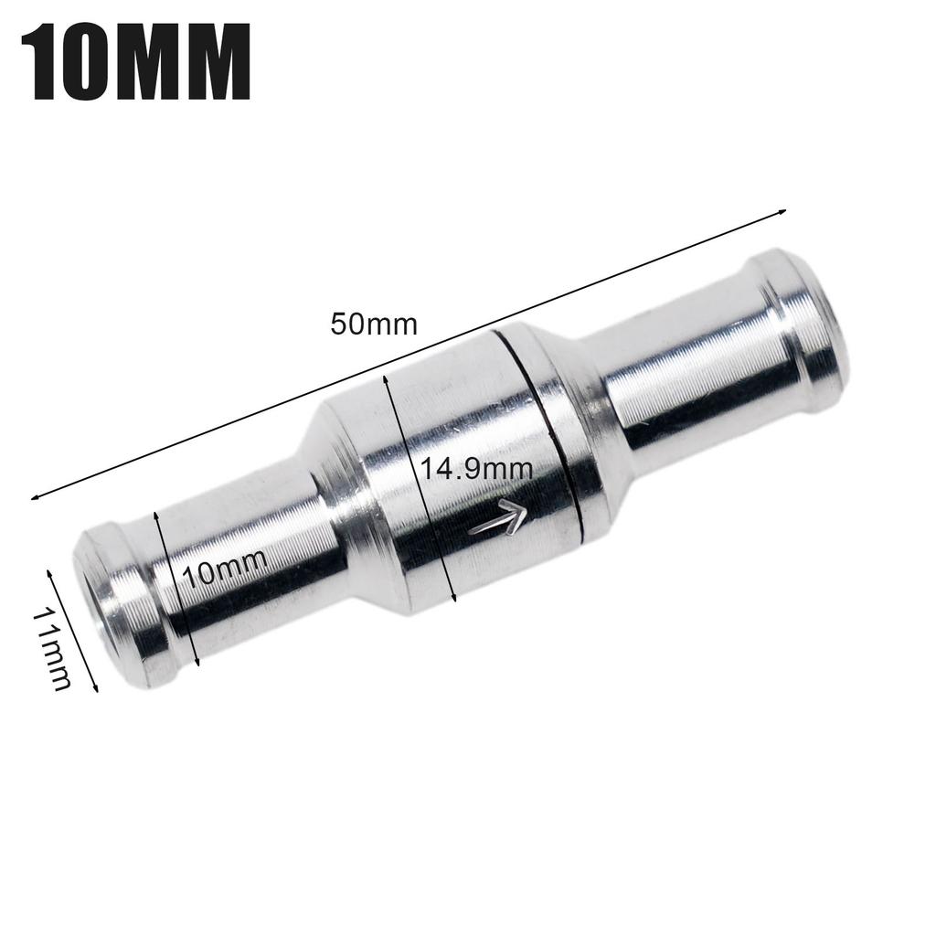 1ks 6-12mm Inline Jednocestný Zpětný Ventilek Hliníkový Rychloupínací Zpětný Ventilek Náhradní Pro Palivo Vodu Plyn Vzduch Vakuum
