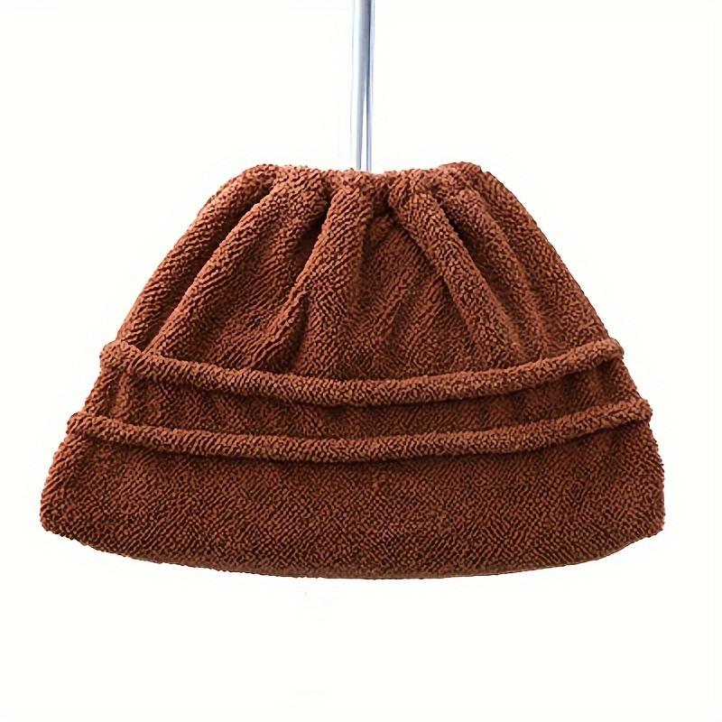 

1 шт. плотная коралловая бархатная салфетка для пыли - многоразовый чехол для метлы, бытовая впитывающая салфетка для уборки гостиной, спальни, кухни, стекла, пола коричневый