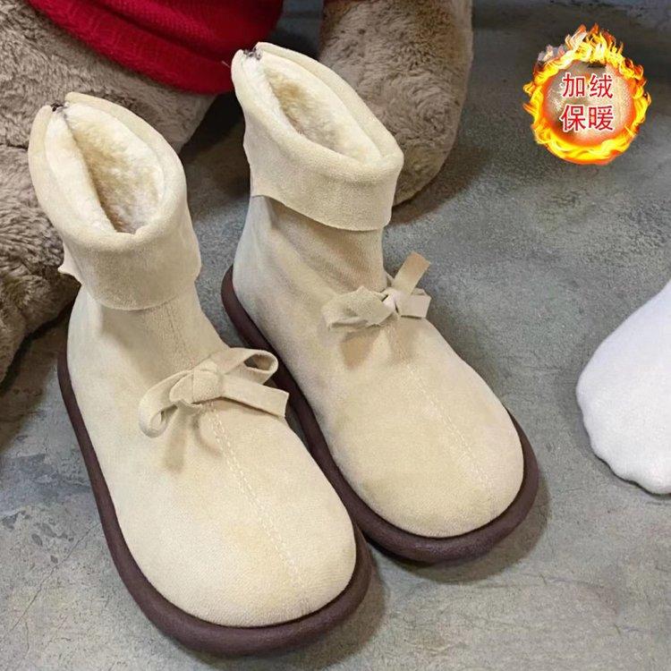 

Нескользящие зимние ботинки на толстой подошве для женщин, зимние бархатные и утолщенные новые модели, теплые хлопковые туфли на одной педали для женщин 40