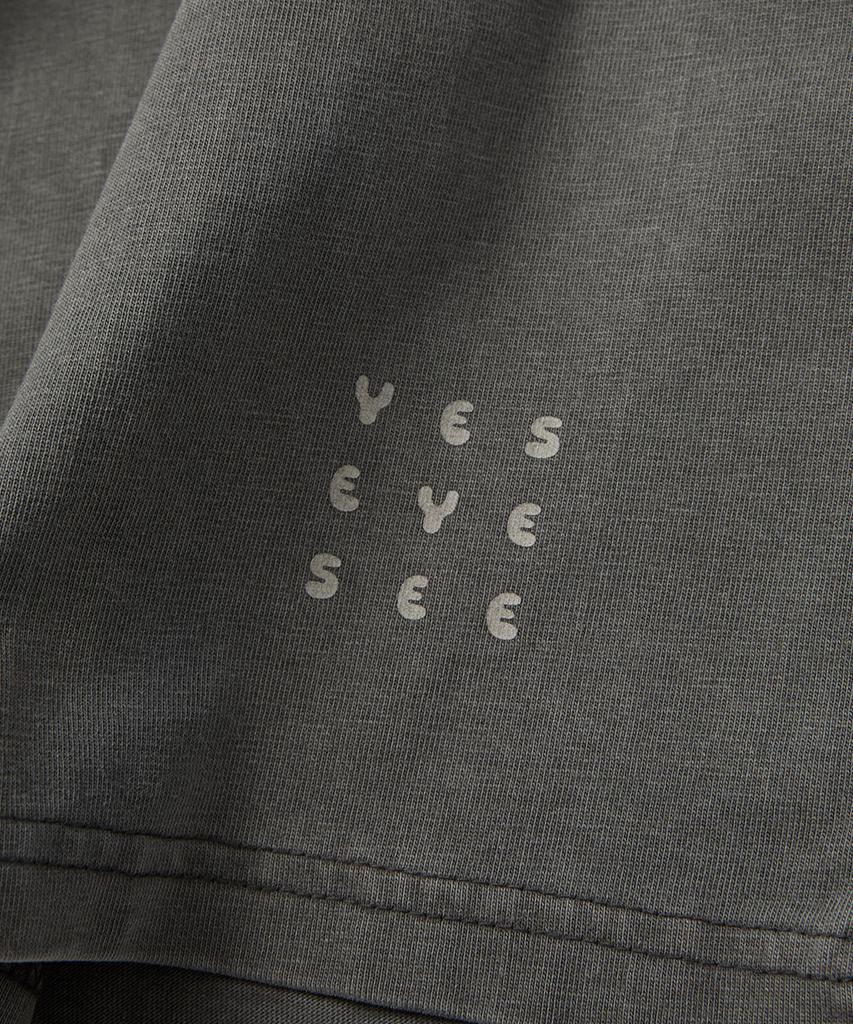 YESEYESEE Pigmento C-Logo Manica Lunga Carbone