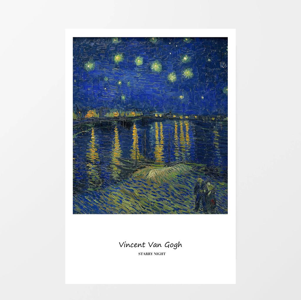 Vincent Van Gogh Writings Prints and Posters Great Work The Starry Night Canvas Painting Decorations for Living Room Wall Art