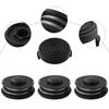 Trimmer Head Kit with Spools Cap Cover for GC-ET 4530 RTV 400 RTV 550 Models 2x 5m Line per Spool 1.4mm Plastic Thread