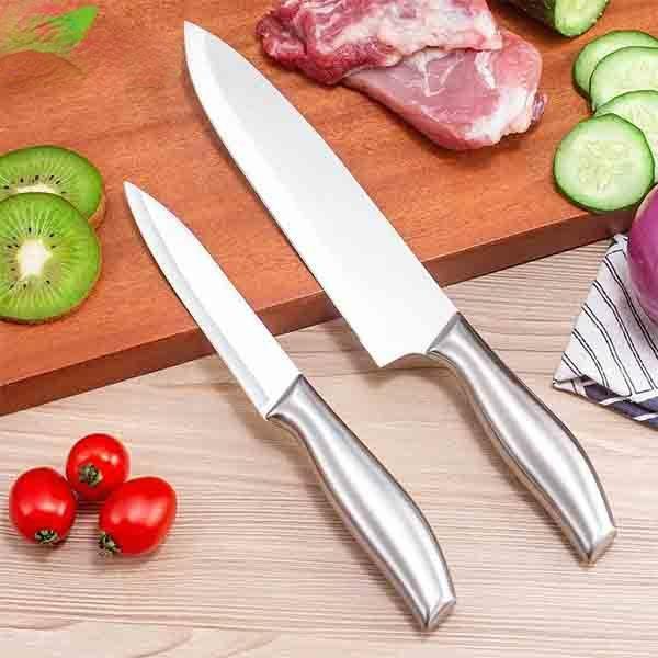 2pcs Stainless Steel Kitchen Kitchen Knife Household Slicing Knife Fruit Knife Multi-purpose Knife