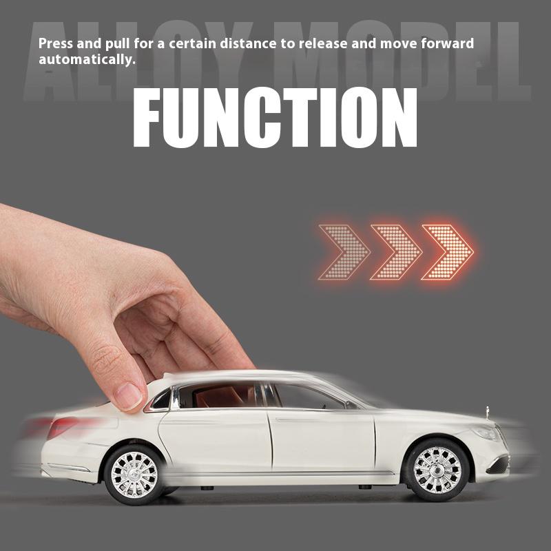 1/24 Scale BENZ E300 Alloy Car Mold Ornament Metal Die Cast Sedan Car Model Boy Gift Sound and Light Children Simulated Toy Car