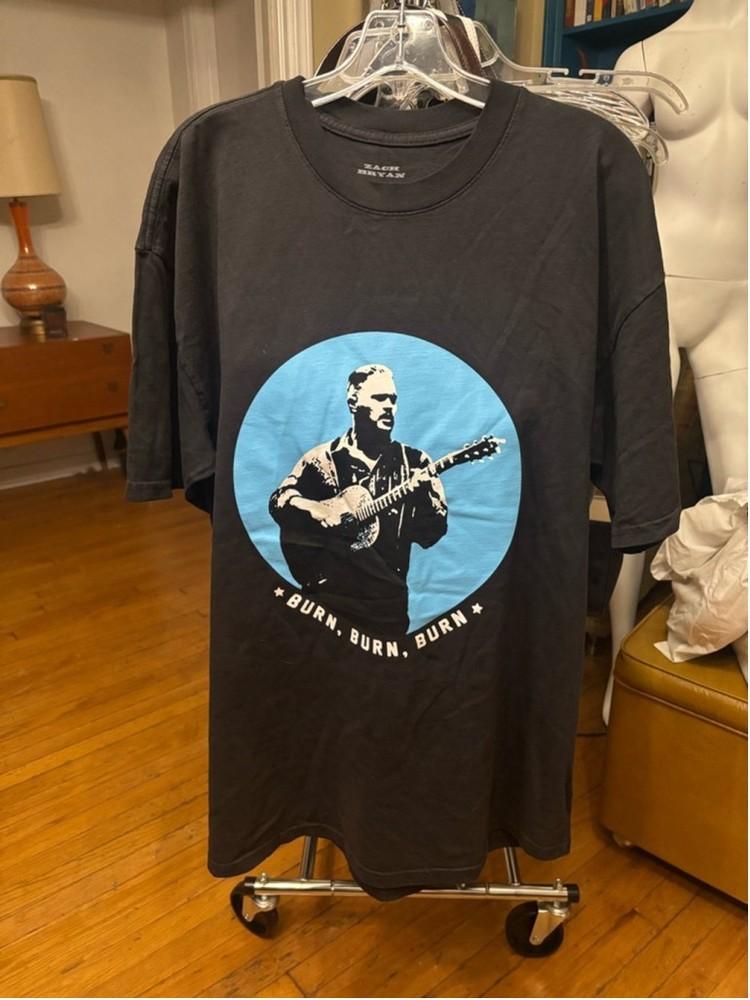 Zach Bryan Burn Burn Burn Rare design Black Short Sleeve T shirt NH22229 XXXL