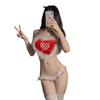 Sexy Lingerie Christmas Velvet Nightdress Cosplay Sexy New Robe Nightdress New Year's Day Uniform Suit