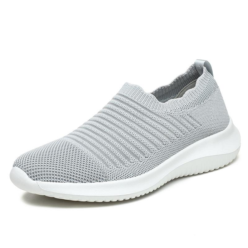 

Женские повседневные кроссовки с низким верхом, эластичные носки, сетчатые, из мушиного плетения, большого размера 41