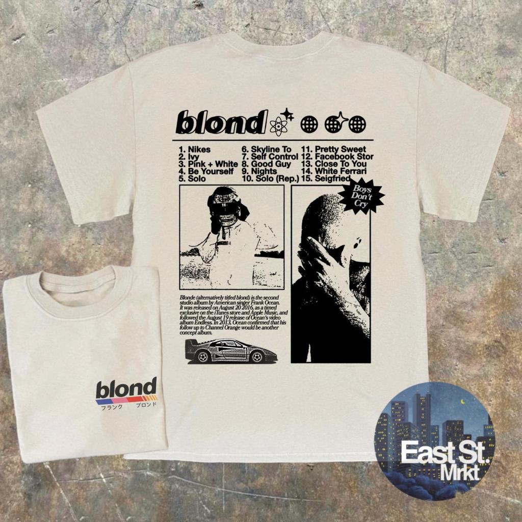 T-shirt Grafica Blond di Frank Ocean: T-shirt Musicale Stile Vintage