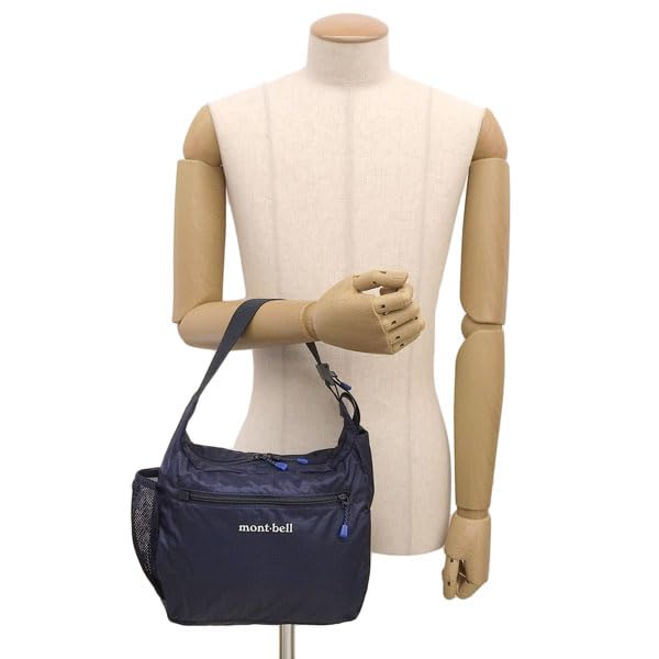 Bag for Men and Pocketable Light Shoulder 1123969 [Montbell] Women, Nylon, Bag, S, (Navy (NV))