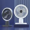 Portable Rechargeable Fan with Light Camping Fan Rechargeable Desktop Portable Circulator Wireless Electric Fan LED Night Light