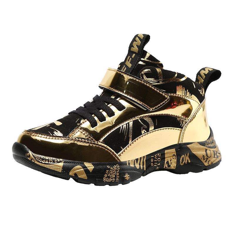 Boys cotton shoes 2025 new winter thickened and velvet two cotton sports shoes children's autumn and winter warm boys shoes tide