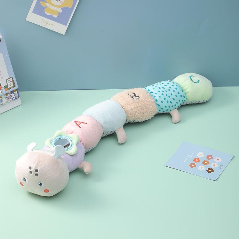Aibi Plush Toy Caterpillar Doll Educational Pillow For Babies 0-3 Years Old