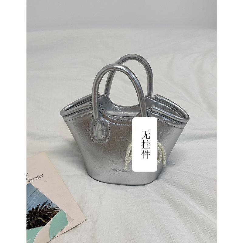 Premium Sense Light Luxury Vegetable Basket Bag Women 2025 New Niche Design Portable Bucket Foreign Gas Shoulder Bag