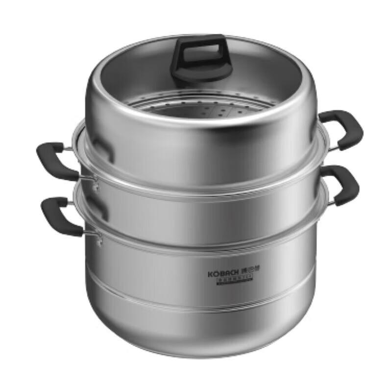 Kangbach 3-Tier 30cm Stainless Steel Steamer