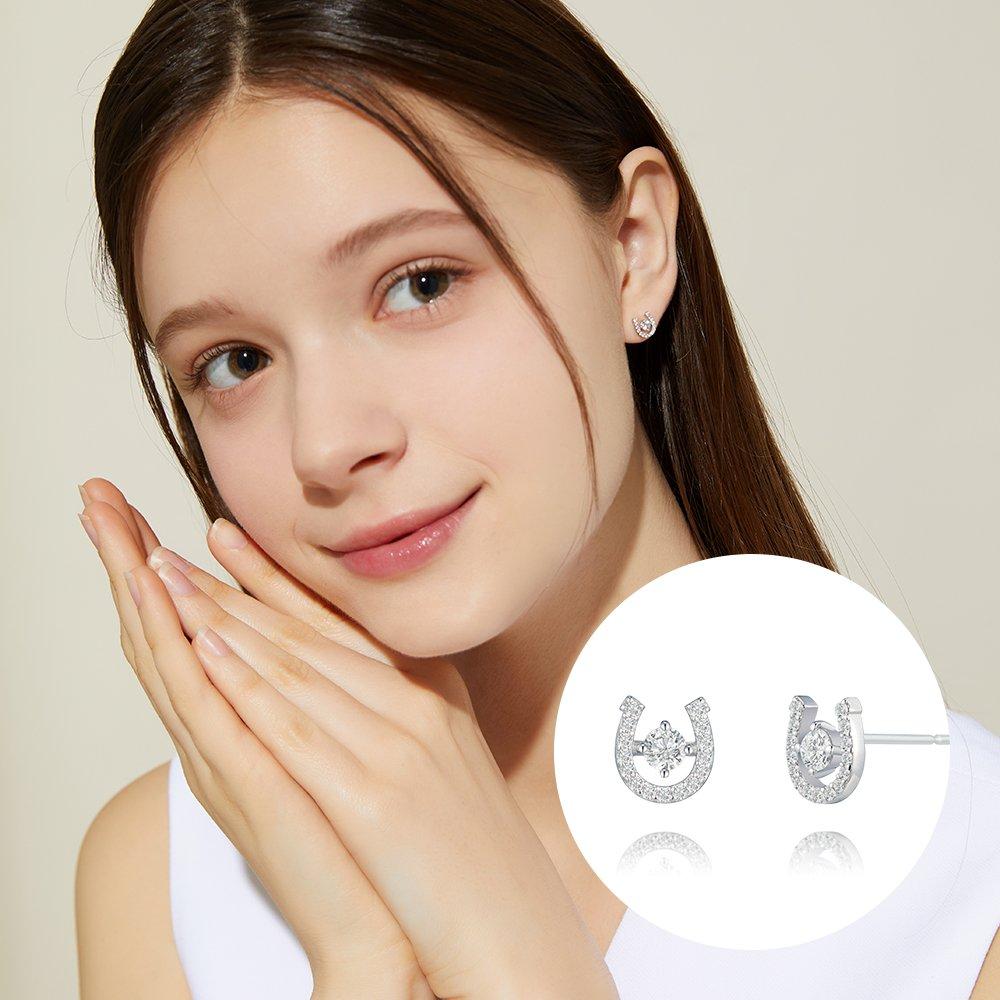 [Stonehenge] Silver Lucky You Earrings K1424