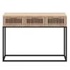 Vidaxl Stolik Konsolowy, 105X30X75Cm, Materiał Drewnopochodny I Żelazo