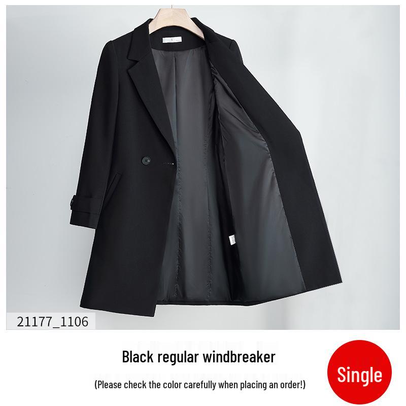 Женское тренчкот средней длины - Высококачественная профессиональная одежда для осени/зимы 2025 S