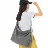 Lazy Wind Large Capacity Messenger Bag Washed Canvas Bag Retro Wear-resistant Shoulder Bag Women's Class Book Backpack