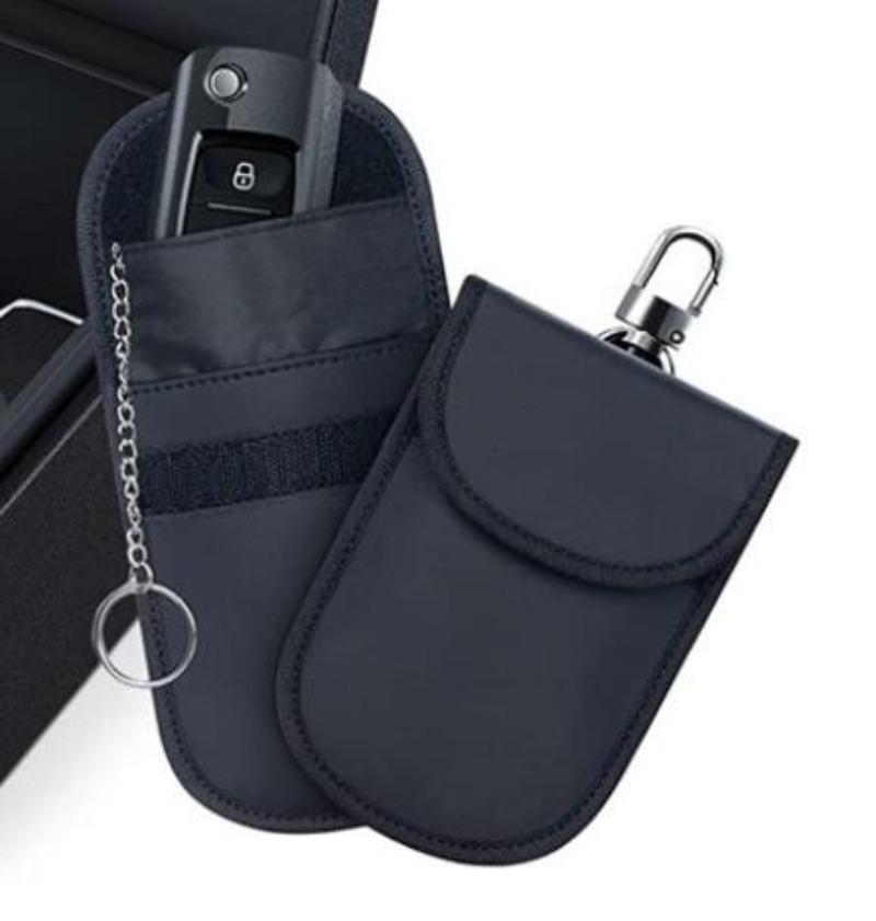 

Black RFID Shielded Faraday Box Anti Theft Fob Protector Radiation-proof Mobile Phone Signal Shield Box Wifi