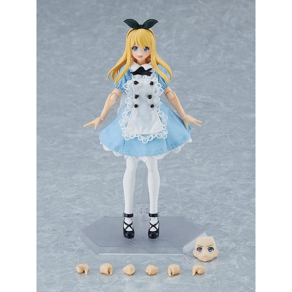 Figma Styles Weiblicher Körper [Alice] mit One Piece + Schürze Koordination Nicht maßstabsgetreue, bemalte, bewegliche Figur aus Kunststoff