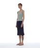 Partimento Woman Pwc Lace Trim Overlay Midi Skirt_Navy