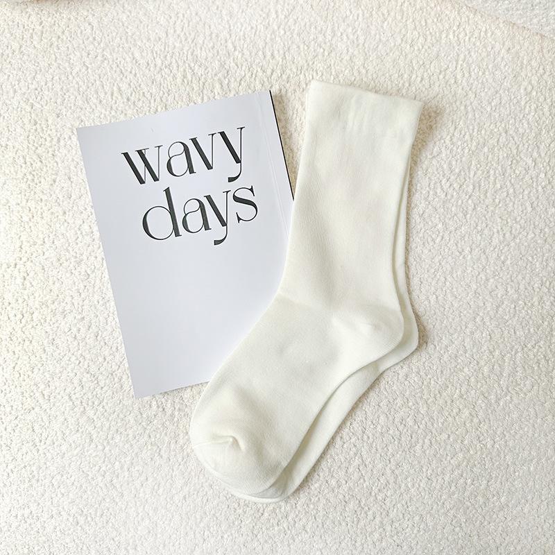 

Женские носки до середины икры из чистого хлопка, бесшовные, свободные послеродовые носки, женские махровые носки из 100% хлопка с влагопоглощающим эффектом, не сдавливающие ноги 1 pair