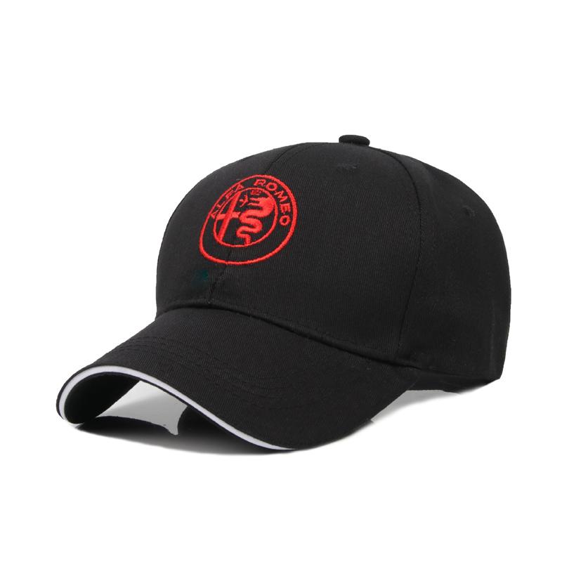 

2026 Hot Sticker New style Alfa Romeo Car Hat Trend Handsome Racing Team Locomotive Caps Duck Tongue Baseball Unisex Style Cap C