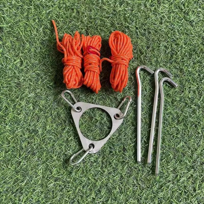 Outdoor Camping Stove Chimney Pipe, Stainless Steel Smoke Vent with Curved and Straight Pieces for Tent Fires