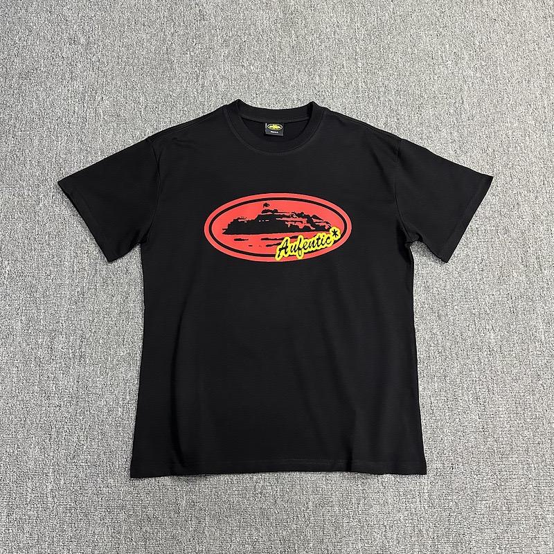 ROADVIBE Loose Fit Devil's Island Print T-Shirt Round Neck Short Sleeve Summer Casual Fashion Urban Style Cotton Shirt for Teens