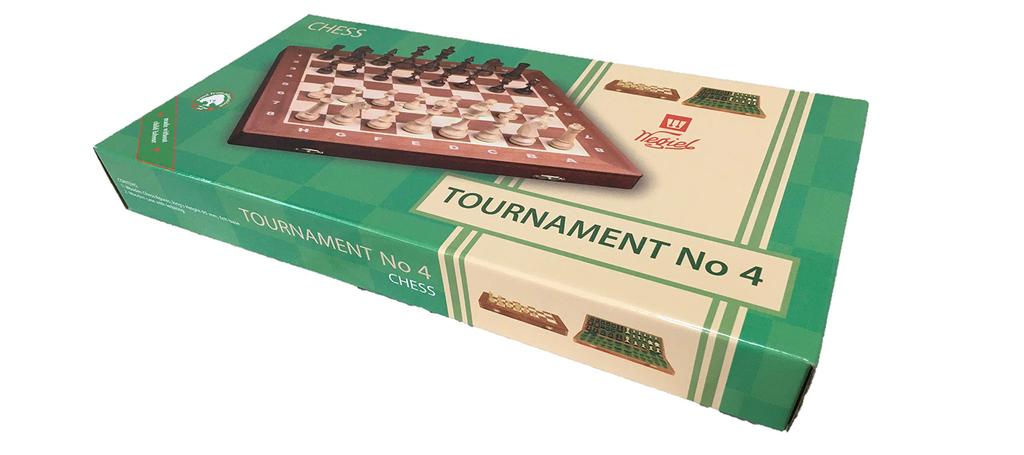 Wegiel Wooden Chess Set Chess Board Set TOURNAMENT Chess Board Poland Genuine Product No.4 (Tournament No.4)