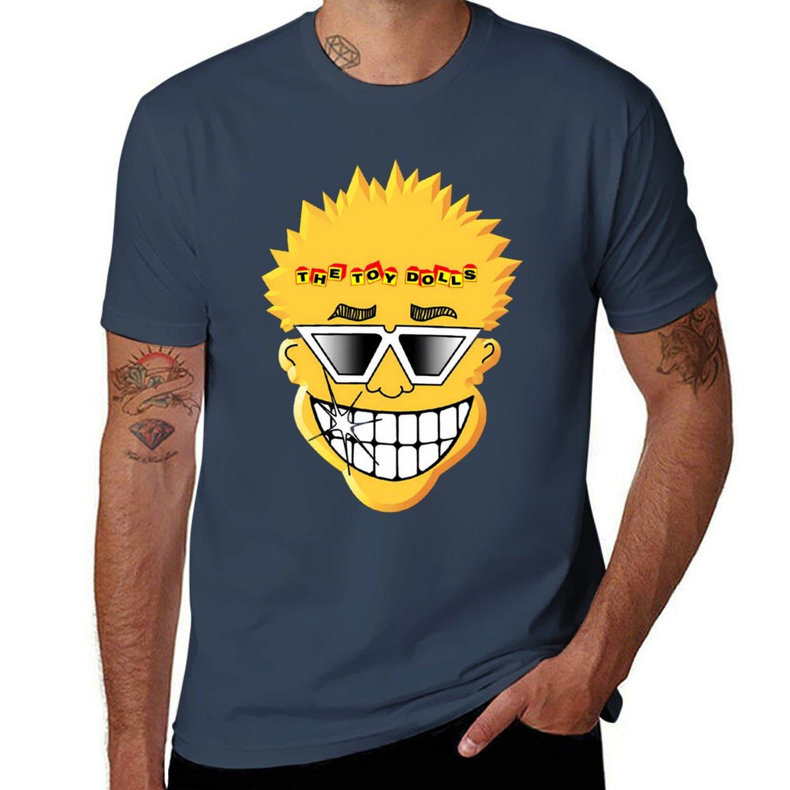 Logo Music The Toy Dolls Band TShirt Work Short Sleeve Cotton Top S
