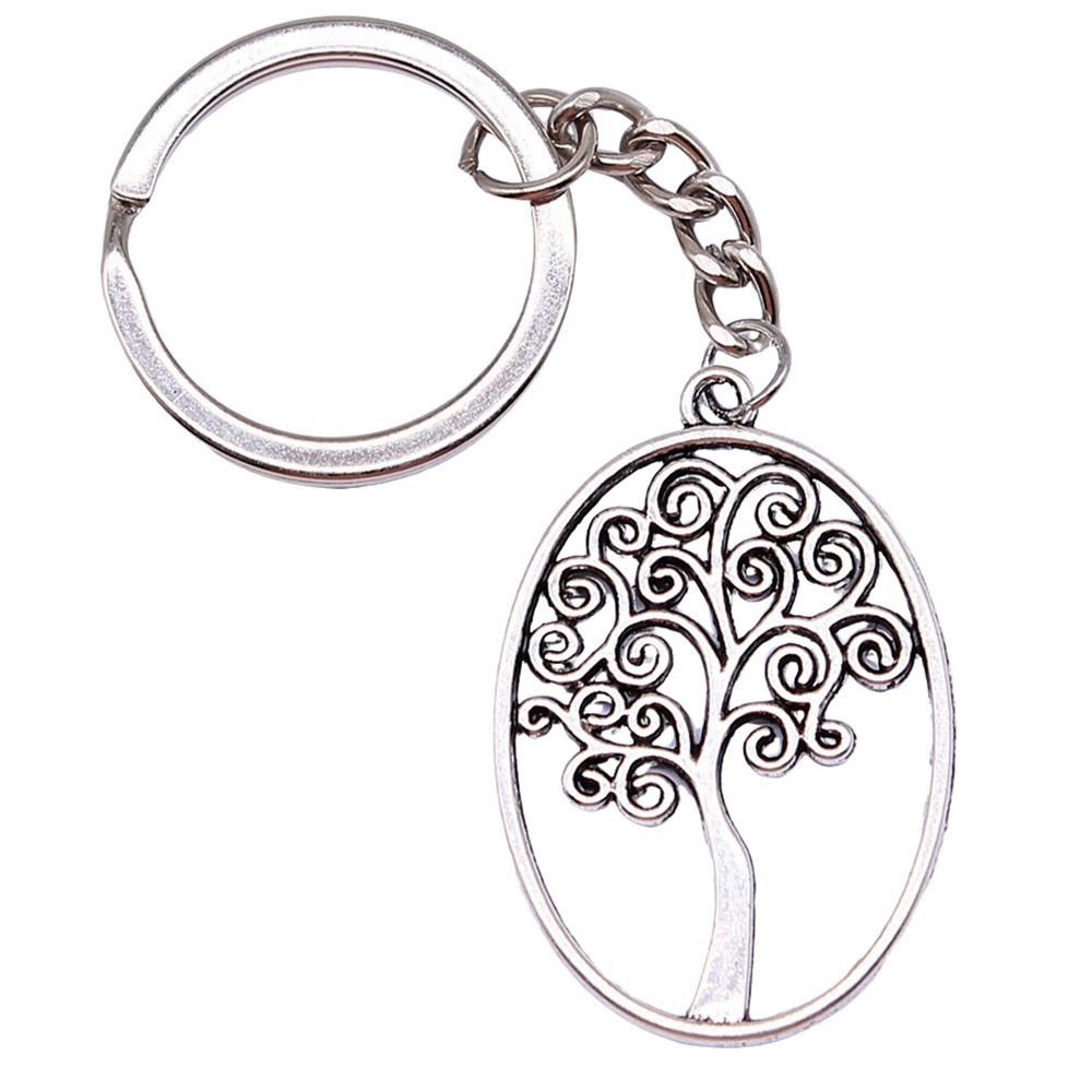 28mm Schlüsselanhänger Lebensbaum Kabbalah Hochzeitsschmuck Zubehör QY054