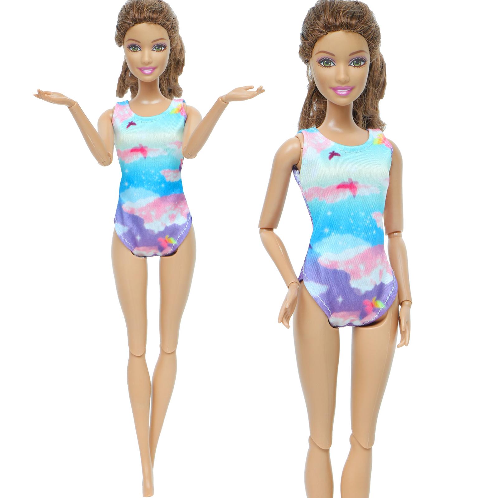 

Кукла-бикини 1/6, Купальники для кукол, пляжный купальник, одежда для куклы Барби, игрушки для девочек синий