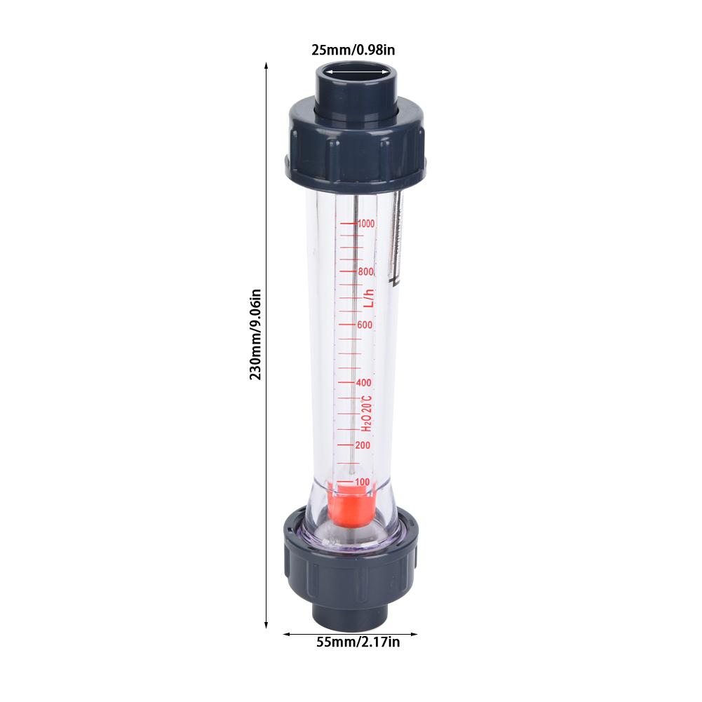 LZS-20(D) Misuratore di portata liquido tipo tubo in plastica Alta precisione Misuratore di portata acqua 100-1000L/H