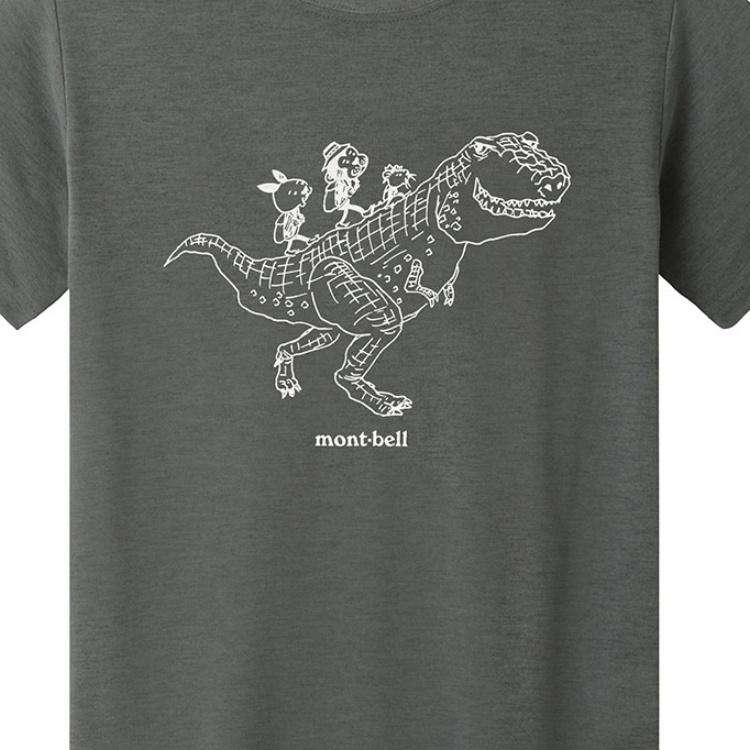 MONTBELL T-Shirt Kids Clothing Cartoon Letter Print Crew Neck Short Sleeve Kids