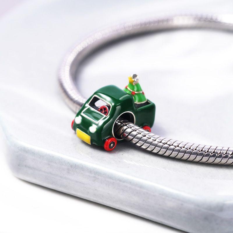 Brand New Copper Metal Helmet Car Key Motorcycle Pendant Bead Component Trinket Bead Component Compatible With Authentic Original Charm Bead