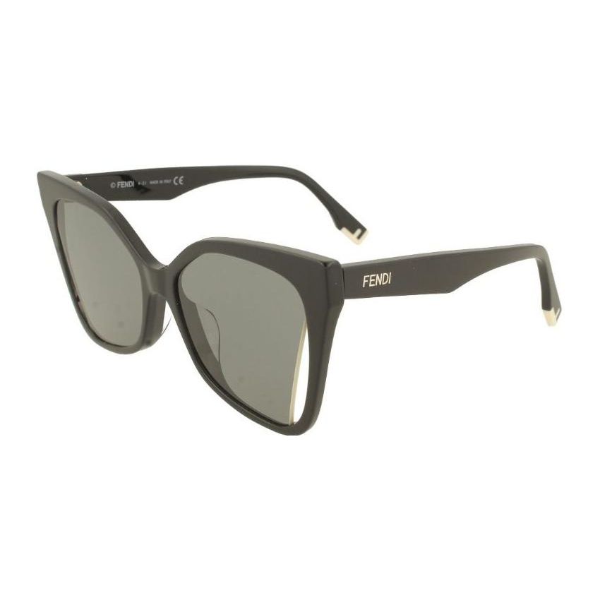 Fendi Trendy Comfortable Cat Eye Sunglasses Women sunglasses FE40010U01A Black,55