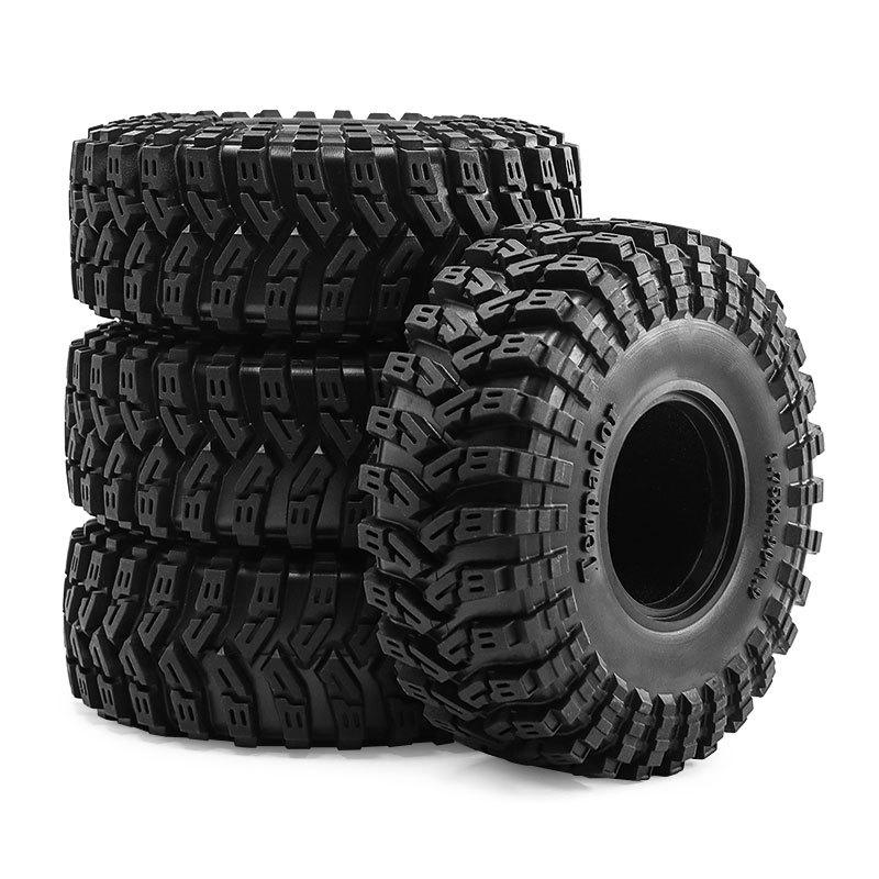 4Pcs 1.9 Inch 1/10 RC Crawler Rubber Rock Tires for Traxxas TRX4 TRX6 Axial SCX10 90046 RC4WD D90 D110 Upgrade Parts