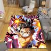 Monkey D Luffy Flannel Pattern Square Carpet,Area Rug,Carpet Rug for Living Room Bedroom Sofa Playroom Decor,Non-slip Floor Mat