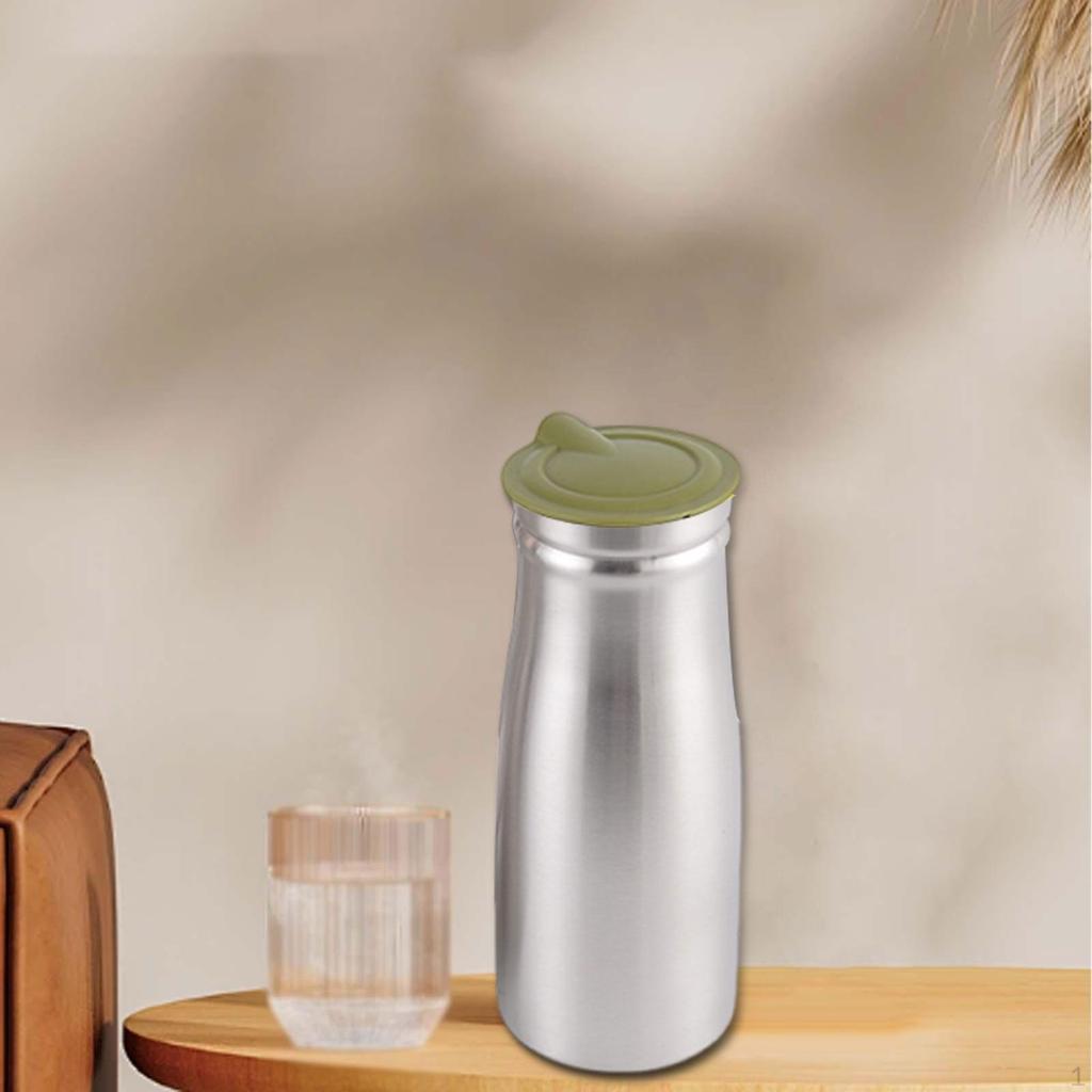 1 Liter Stainless Steel Cold Water Jug, 8.4 X 23.9 Cm, for Commercial Use, Large Capacity Beverage