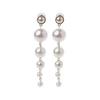 Genuine Freshwater Pearl Long Dangle Earrings - AAA Handpicked Quality - Great for Brides or Bridesmaids MRealGal