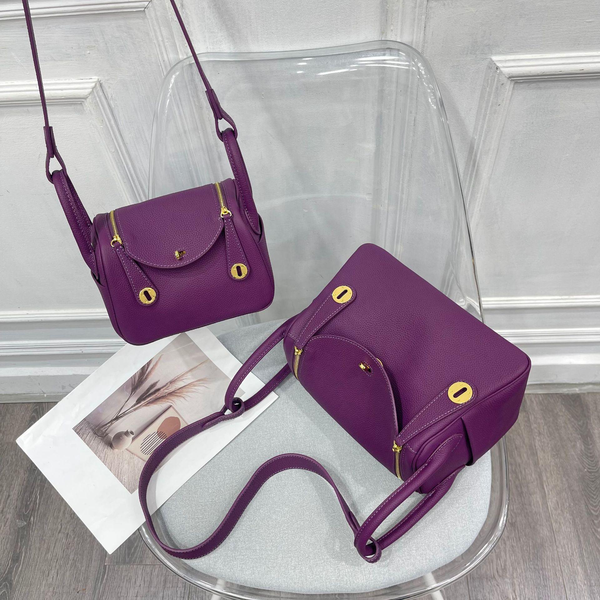 

Класична сумка-кросбоді Lindy з вощеної нитки зі шкіри корови Того - Жіноча сумка через плече та лікарська сумка 26 CM