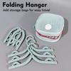 Travel Folding Hanger with Storage Bag Portable Laundry Drying Rack