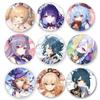 Anime Badge Brooch Pin Hutao Zhongli Xiao Cosplay Accessories for Clothes Backpack Decoration Gift